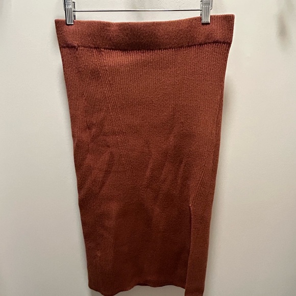 Abercrombie & Fitch ribbed slit skirt - Picture 3 of 6